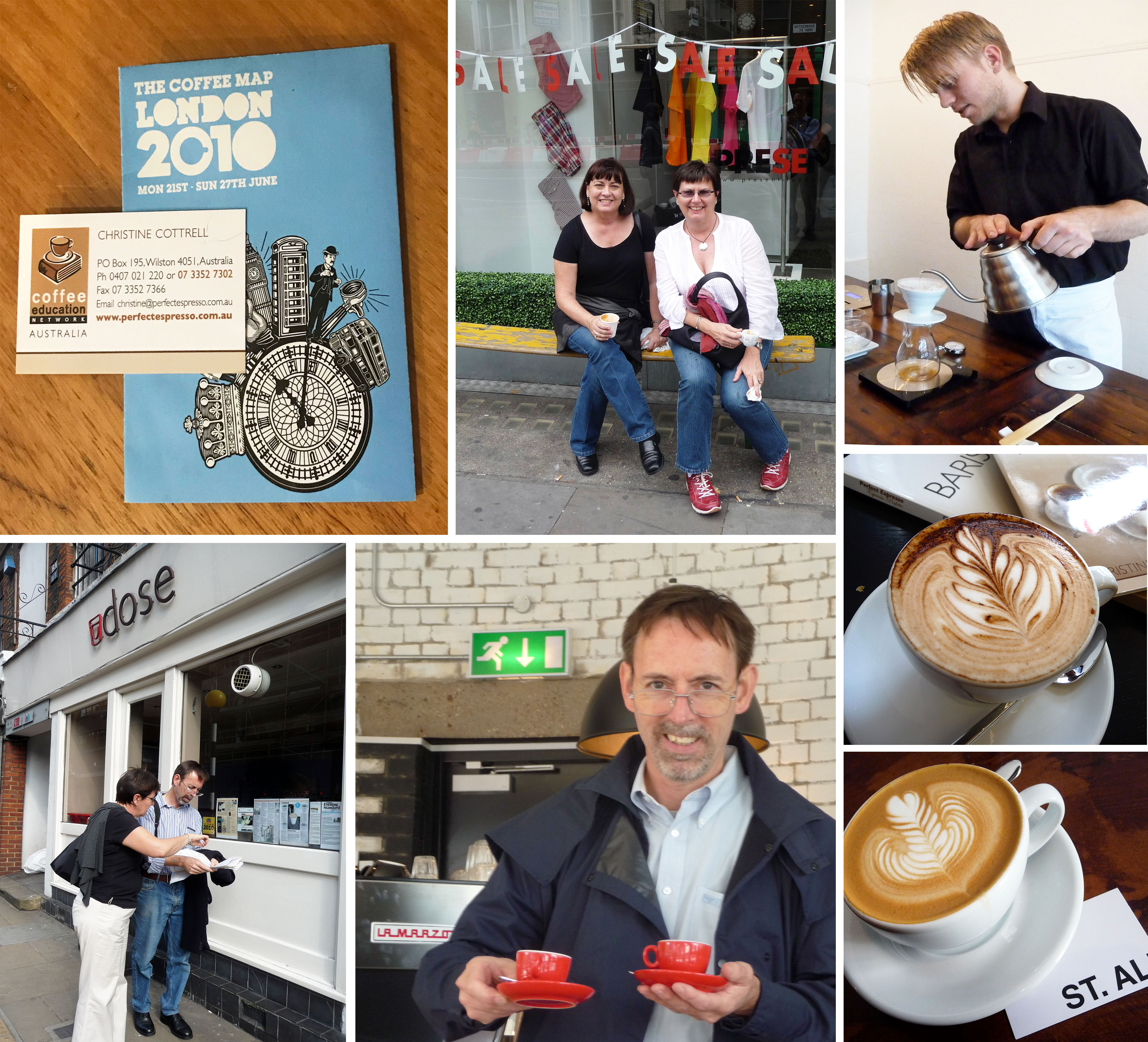 6 The London Coffee Map collage