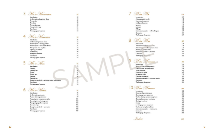 Sample page from Barista Bible