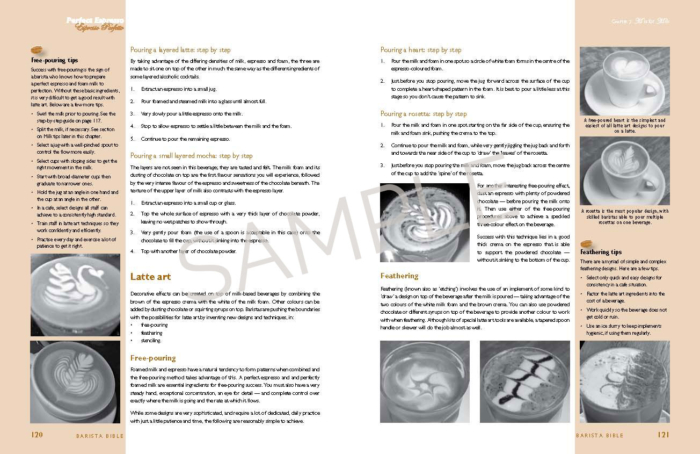 Sample page from Barista Bible