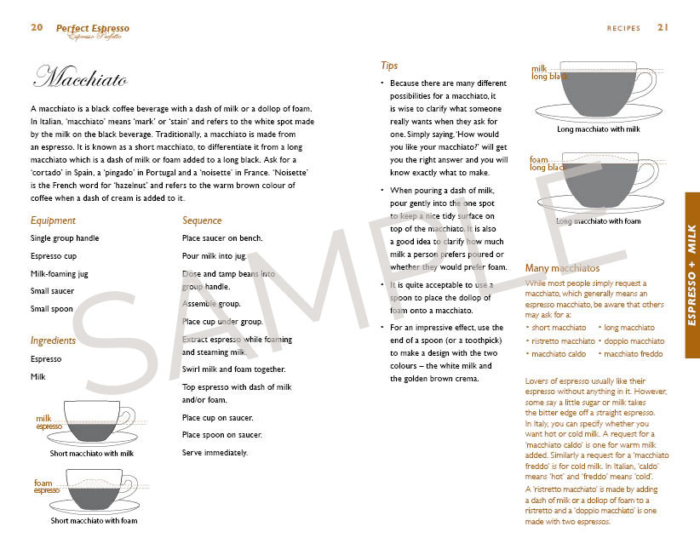 Sample page from Recipes