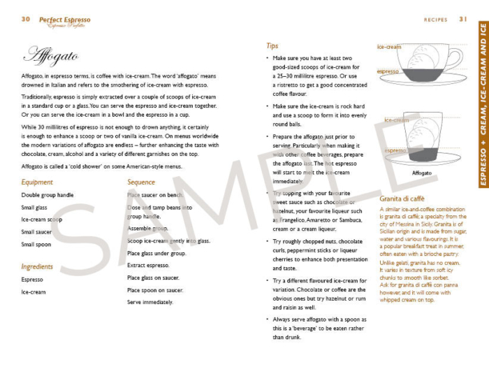 Sample page from Recipes