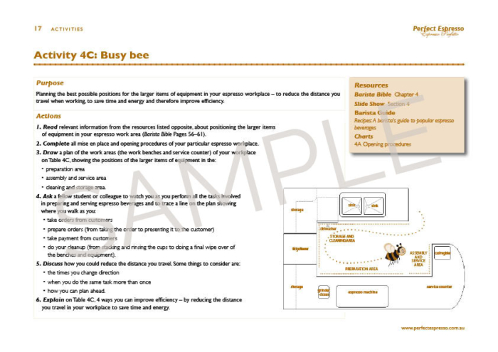 Sample page from Training Tools CD