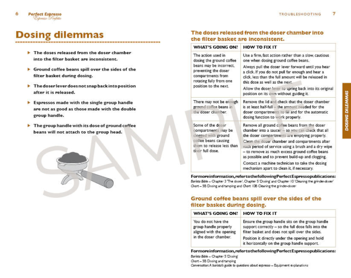 Sample page from Troubleshooting