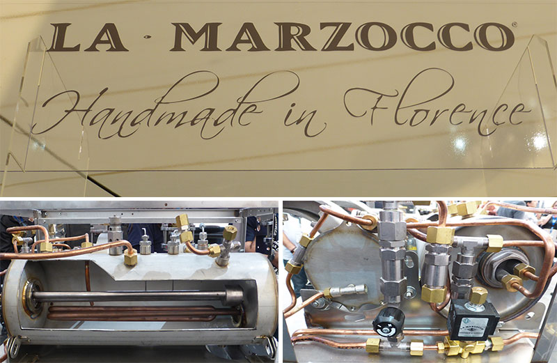 Collage of La Marzocco MICE