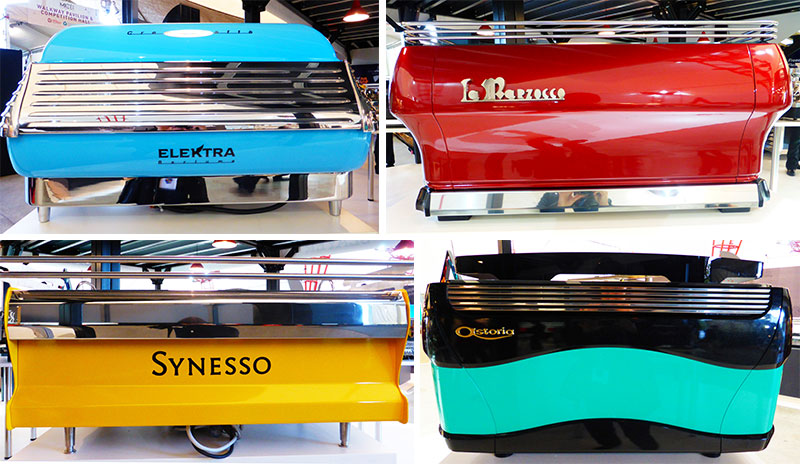 Collage of Espresso machines