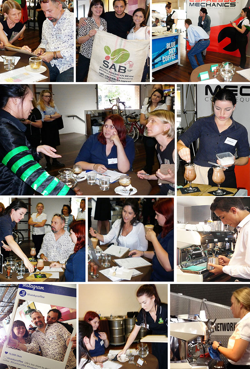 Collage of students and judges