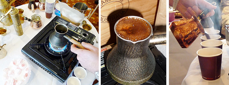 Collage of Turkish Coffee