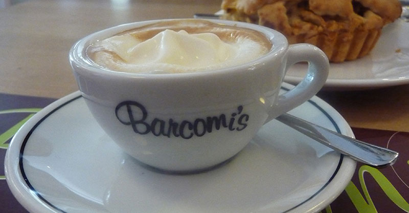 Coffee Cup labelled Barcomi's