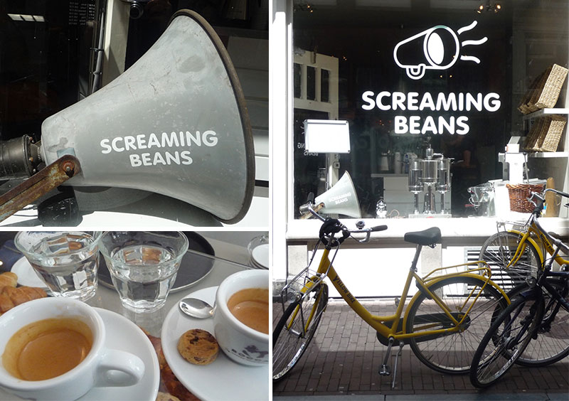 Collage of Screaming Beans Cafe