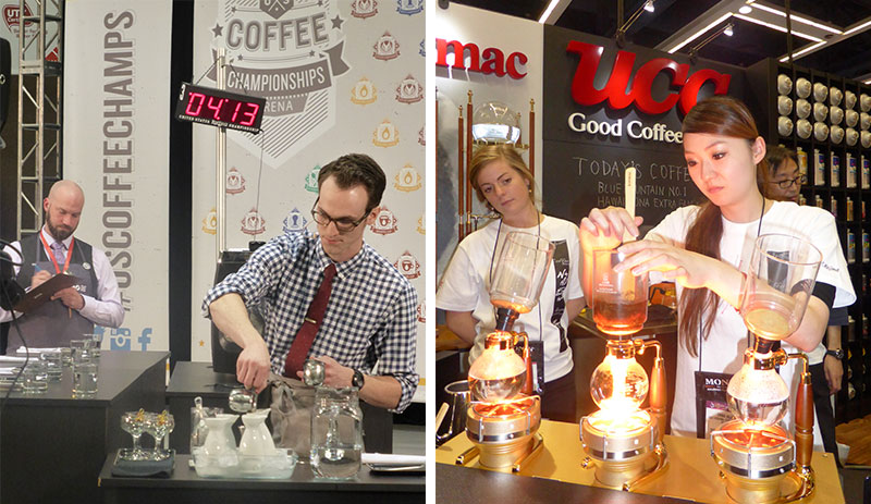 Collage of Baristas at SCAA