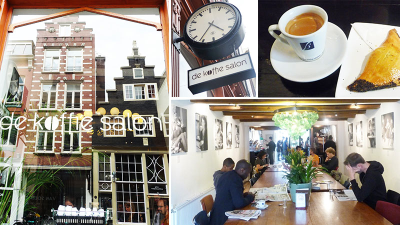 Collage of De Koffie Salon Cafe