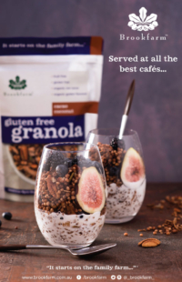Brookfarm advertising its granola product