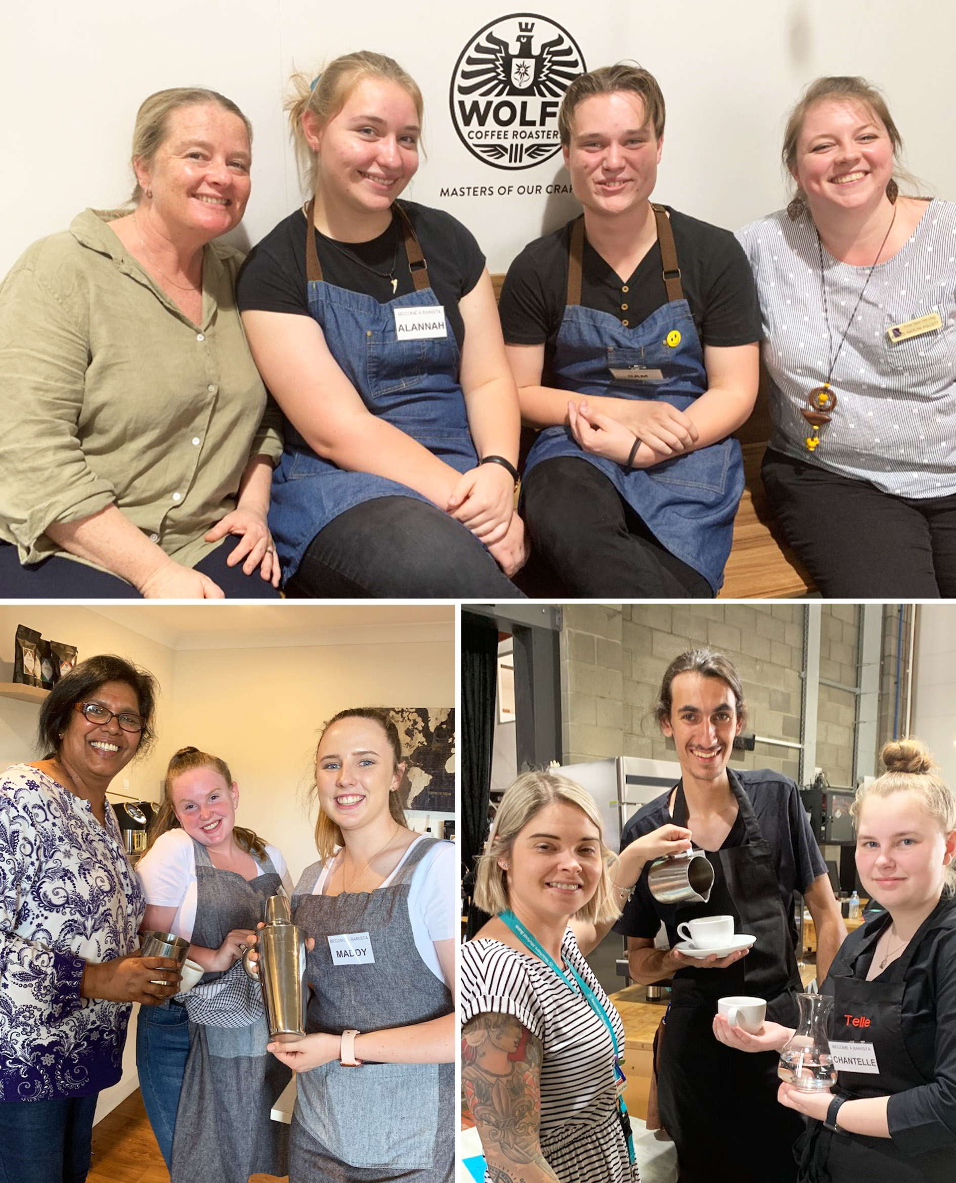 collage of 3 groups of young people smiling